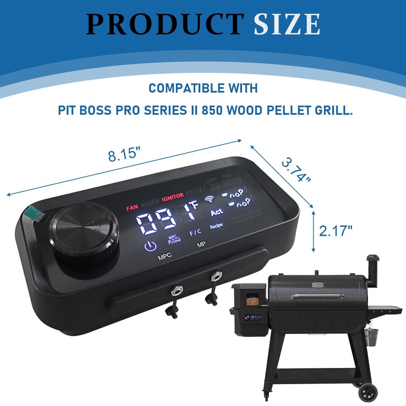 FCCUM Replacement 80146 Digital PID Control Board Parts for PB850PS2, Compatible with Pit Boss Pro Series II 850 Wood Pellet Grill, Comes with WiFi and Bluetooth Function - Image 2